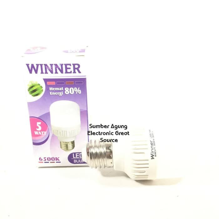 Lampu LED Winner Tabung 5W 5 Watt 6500K Bentuk Kapsul Hemat Energi