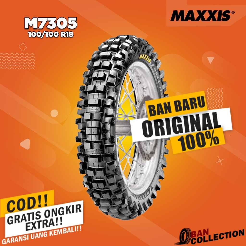 Ban Motor TRAIL IMPOR // MAXXIS M7305 100/100 Ring 18 NON TUBELESS