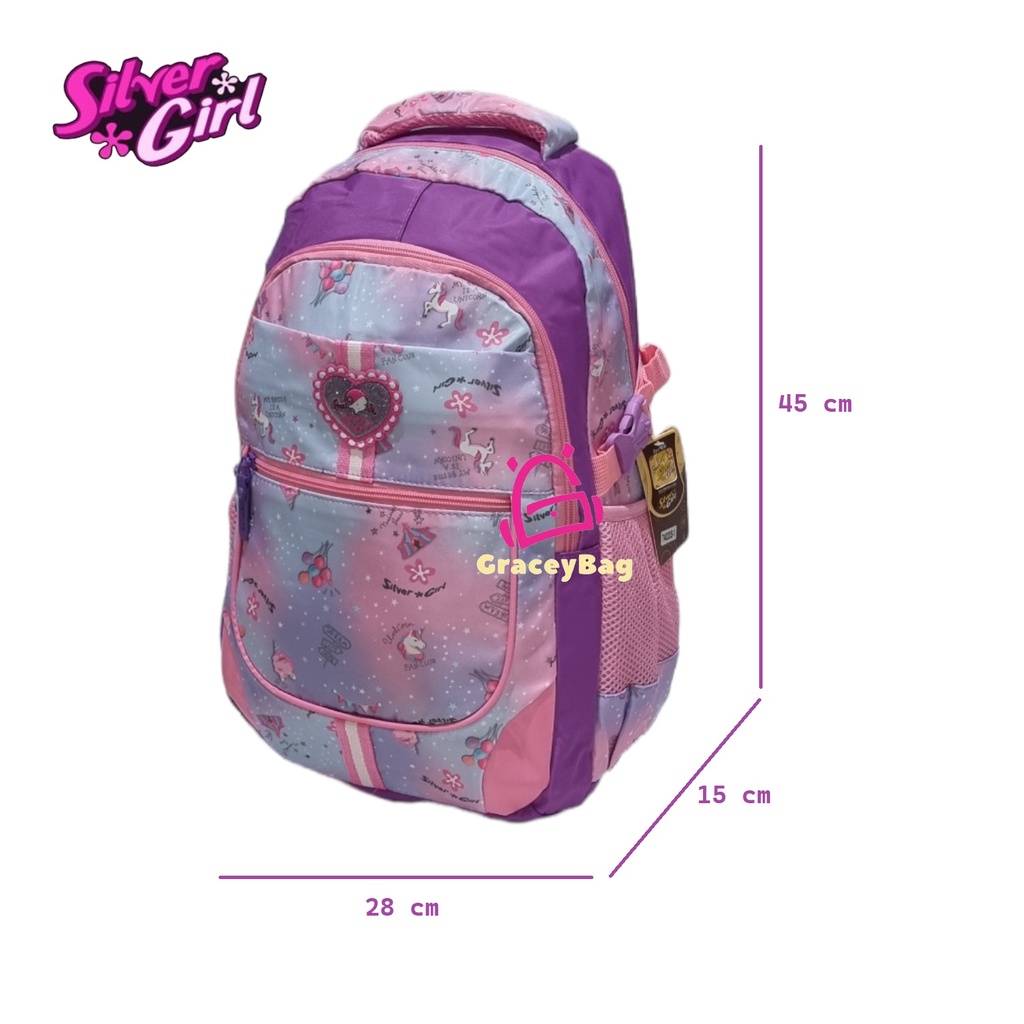 GB-74020S Tas Ransel Anak Perempuan / Remaja Silvergirl