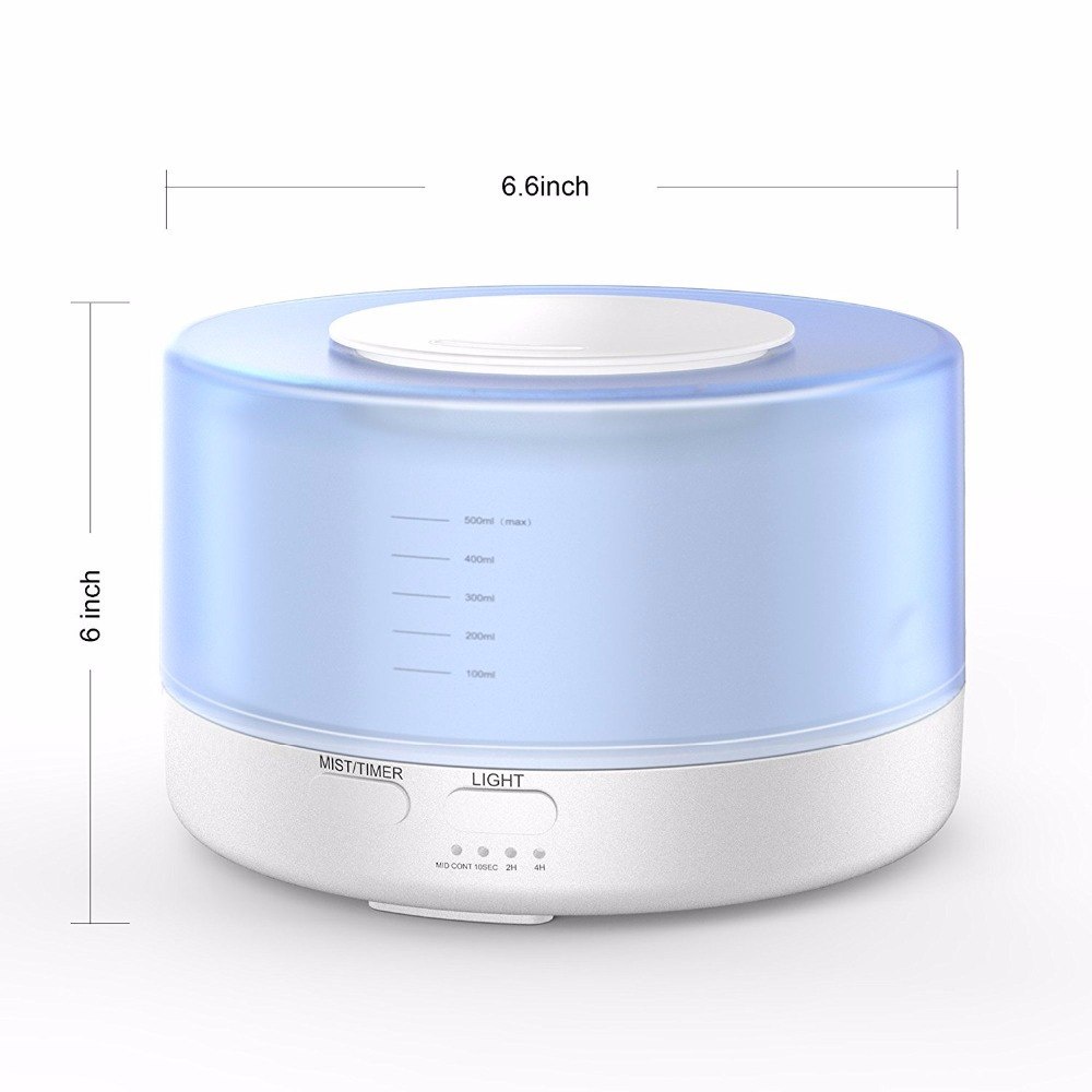 Humidifier 7 Colour 500ml Taffware HUMI + Remote Control H14A CNS