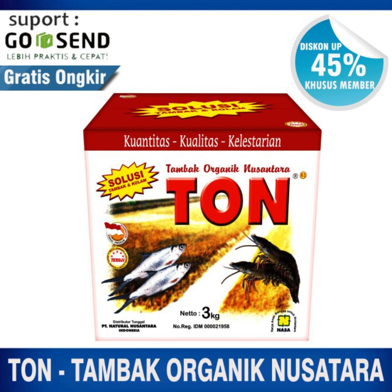 TON NASA 3 KG - VITAMIN IKAN - VITAMIN UDANG - TAMBAK ORGANIK NASA - PENUMBUH PLANKTON + NASA