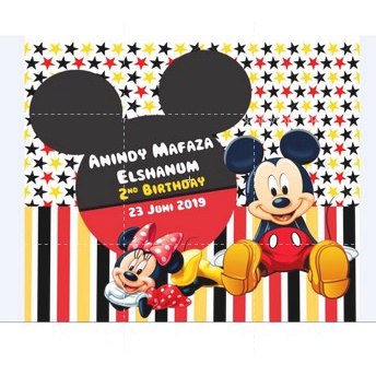 Terlaris Tas ultah Mika Keren UK 25x14x20 (PxLxT)-MICKEY MOUSE