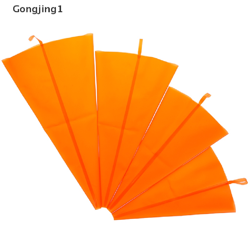 Gongjing1 Kantong Piping Bag Silikon Reusable Untuk Dekorasi Kue / Cupcake DIY