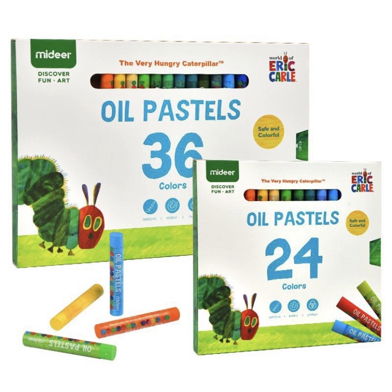

Mideer Oil Pastels 24 pcs 36 pcs Kids Crayon Krayon Anak Menggambar Mewarnai