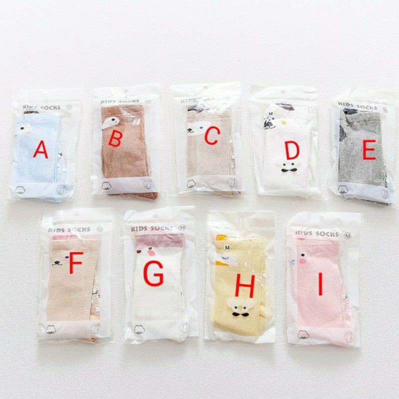 Kaos Kaki Panjang Bayi Korea Anti Slip Karakter