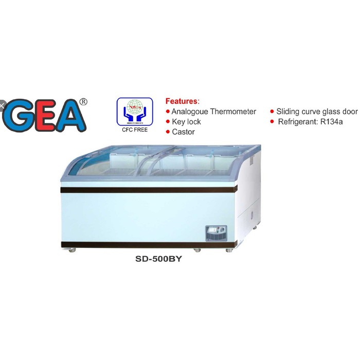 GEA SD 500 BY CHEST FREEZER BOX SD-500-BY LEMARI PEMBEKU 500 LITER