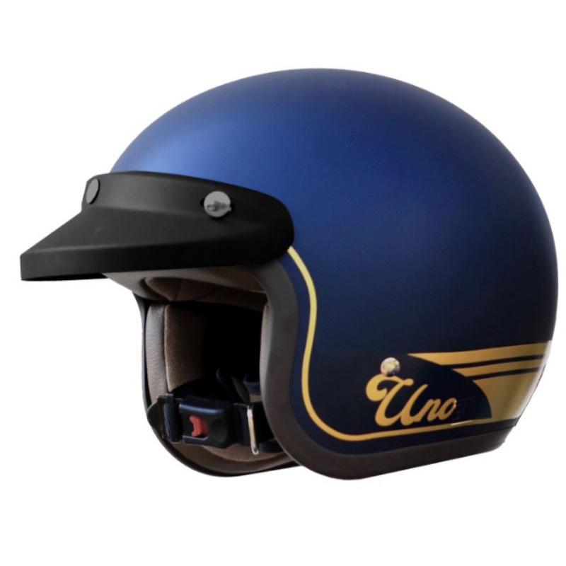 HELM YJ-N15 UNO BLUE NAVY ASLI ORIGINAL YAMAHA(M, L, XL)