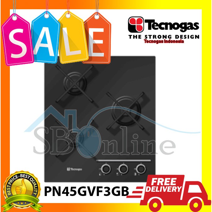 Tecnogas Kompor Tanam Premium 3 Tungku PN45GVF3GB