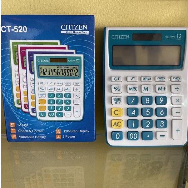

KALKULATOR CT 520/KALKULATOR WARNA 12DIGIT