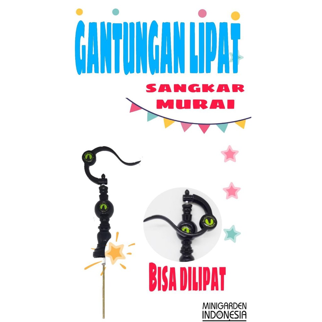 GANTUNGAN LIPAT SANGKAR BURUNG MURAI PLUS PION hitam cantolan kandang burung kuat kokoh stylist