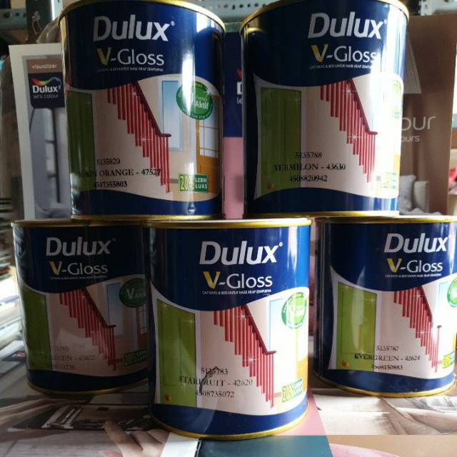 Jual Dulux V Gloss Cat Kayu And Besi Aspen Green Starfruit Evergreen Pumpkin Orange 8205