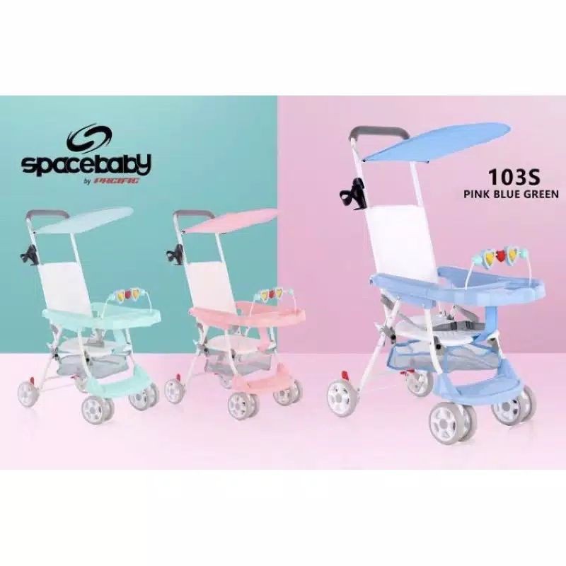 SPACEBABY SB 103S BABY CHAIR  STROLLER   Baby Walker  / KURSI MAKAN DORONG /SB103 S SB103S SB 103 S KURSI STROLLER MEJA MAKAN SPACE BABY