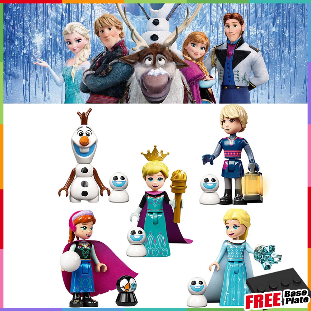 Mainan Action Figure Karakter Anna / Elsa / Frozen Ukuran Mini