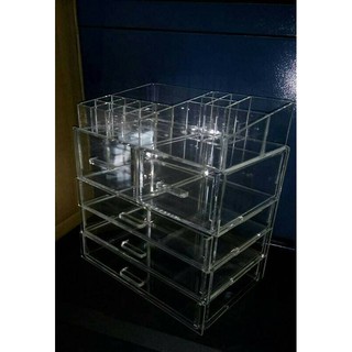 acrylic makeup organizer ksp rak  kosmetik  akrilik  tempat 