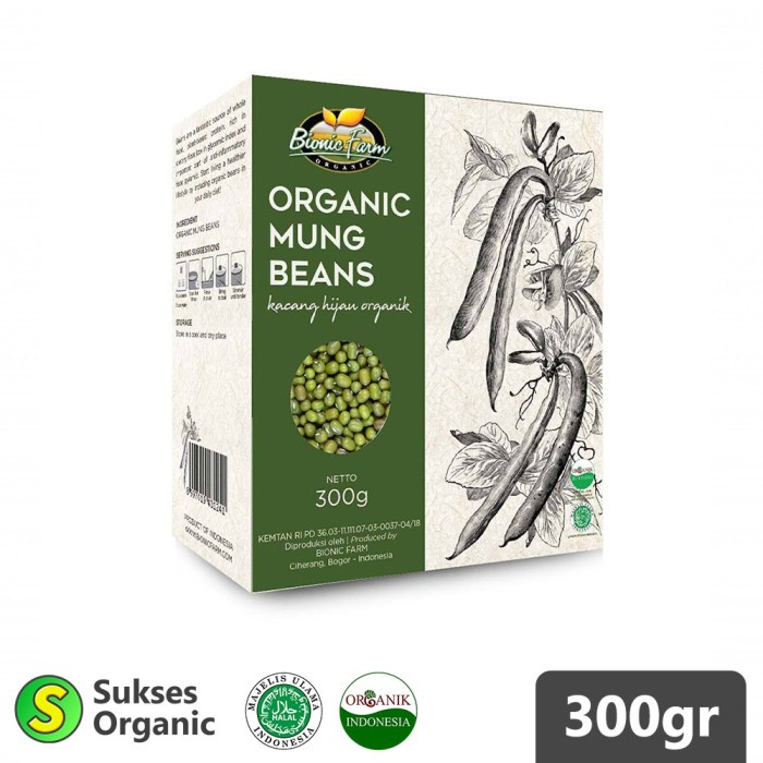 

Vs201Vv Kacang Hijau Organik / Mung Bean | Bionic Farm | 300Gr Dscscv