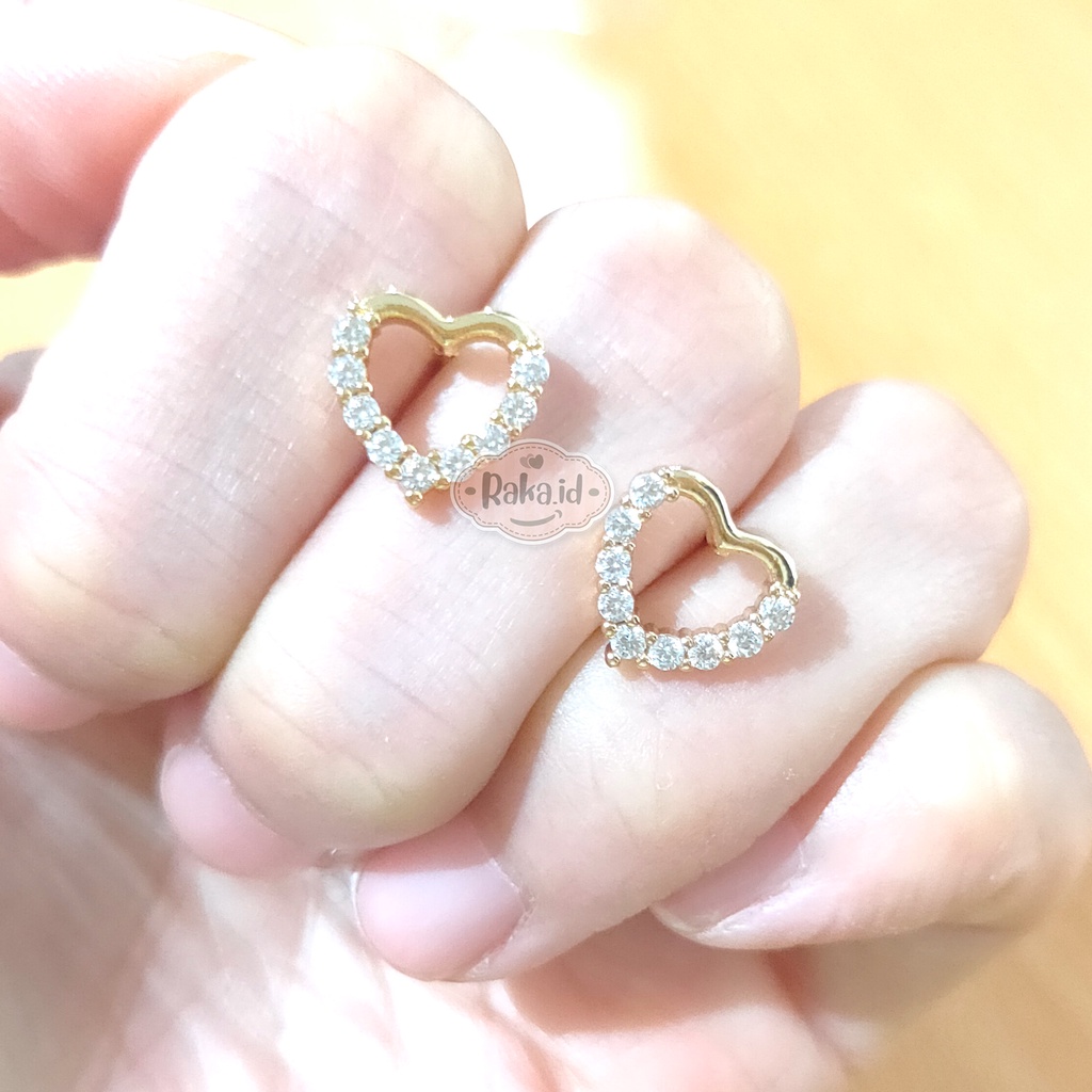 Anting Wanita Anting Tusuk / Stud Love Ring Permata Perhiasan Aksesoris Wanita 1024