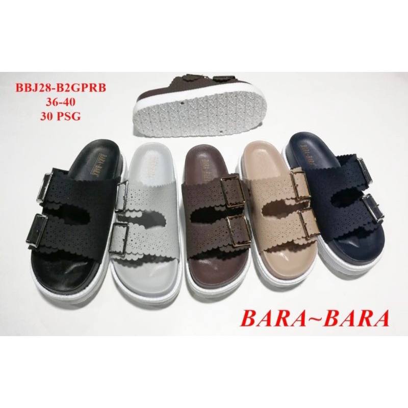 SANDAL BRIKEN WANITA / SANDAL SLOP KARET WANITA IMPORT BARA BARA/ SENDAL SELOP WEDJES WANITA
