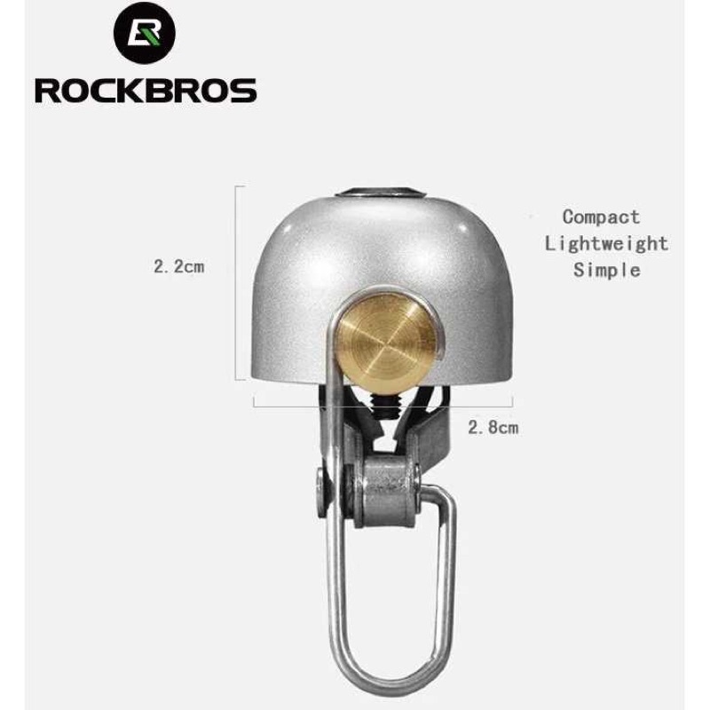 Bel Sepeda ROCKBROS Original Stainless steel Vitage Silver 151B