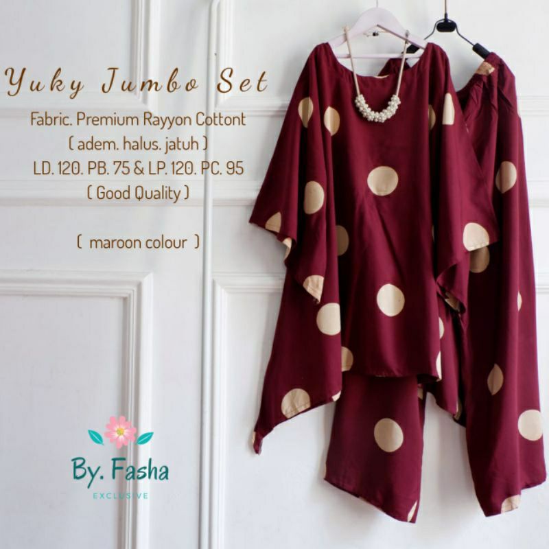 yuky jumbo set stelan wanita jumbo stelan santai