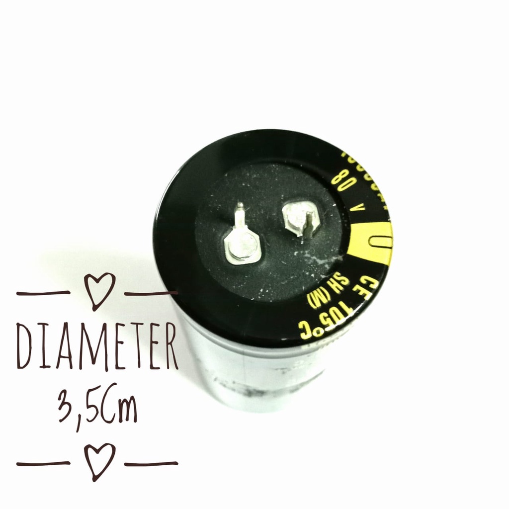 Elco 10.000uf 80v Nichicon