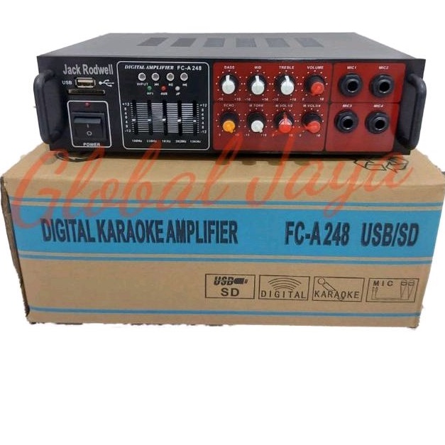 amplifier JACK RODWELL FC- A 248 digital amply FC A248 amply mixer FC A-248 / mixer amplifier / sound system audio / mixer sound sistem / amply karaoke / amply toa / amply masjid / amplifier musholla