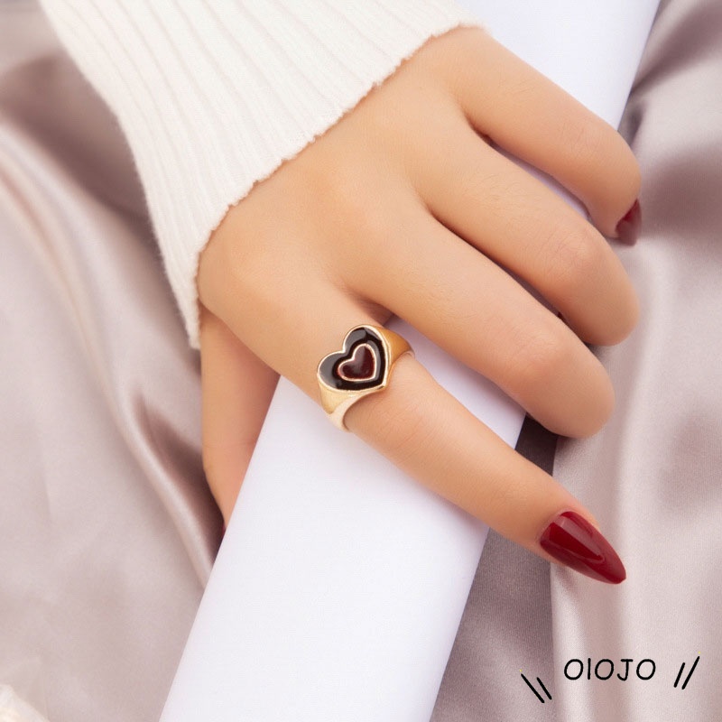 Aksesoris Fashion Cincin Pasangan Cinta Adjustable - ol