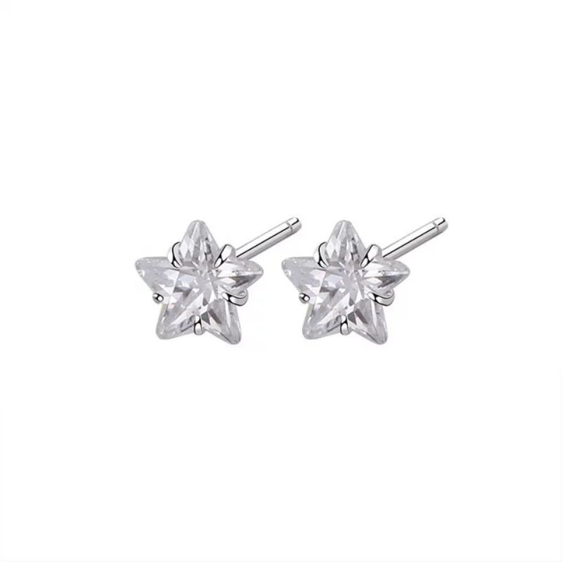 anting titanium bintang zircon