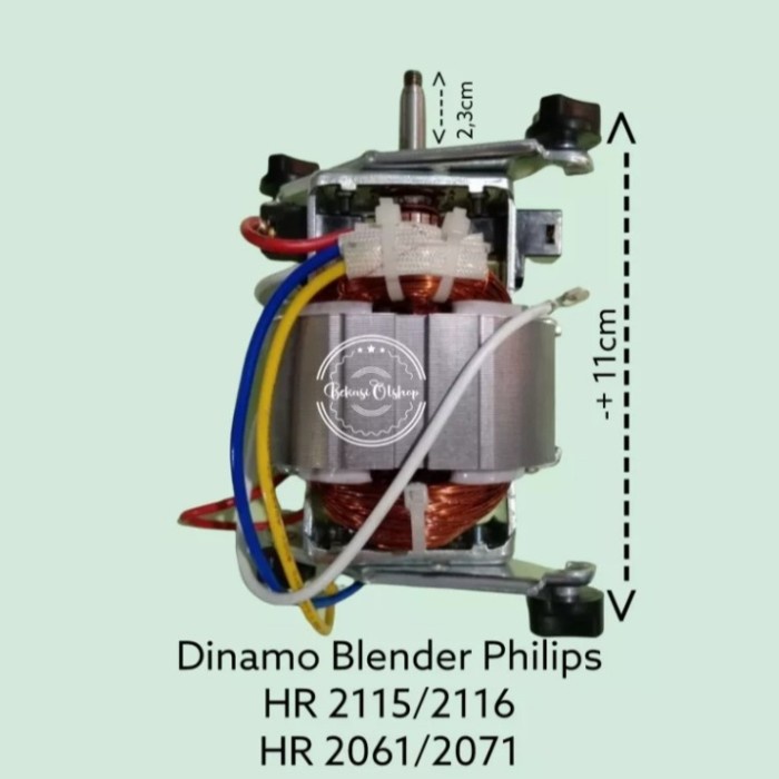 DINAMO MOTOR BLENDER PHILIPS TEMBAGA HR 2061 2071 2115 2116