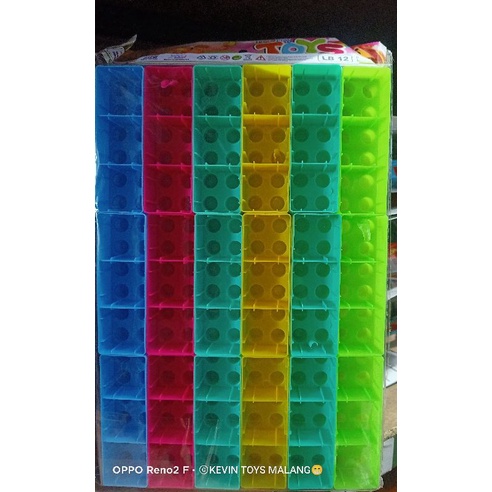 LB 12  MAINAN ANAK BALOK BESAR ISI 16PCS /MAINAN BLOCK SUSUN / MAINAN ASSEMBLY BUILDING BLOCKS PUZZLE CREATIVE