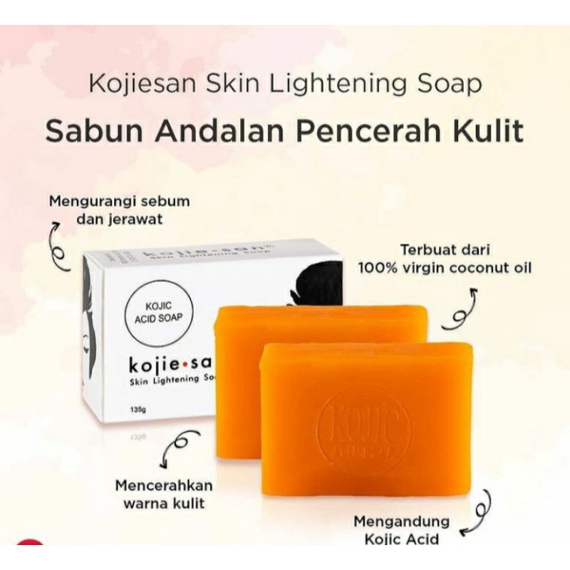 Kojie San Skin Lightening Soap Kojic Acid [ Sabun Pemutih Badan BPOM ]