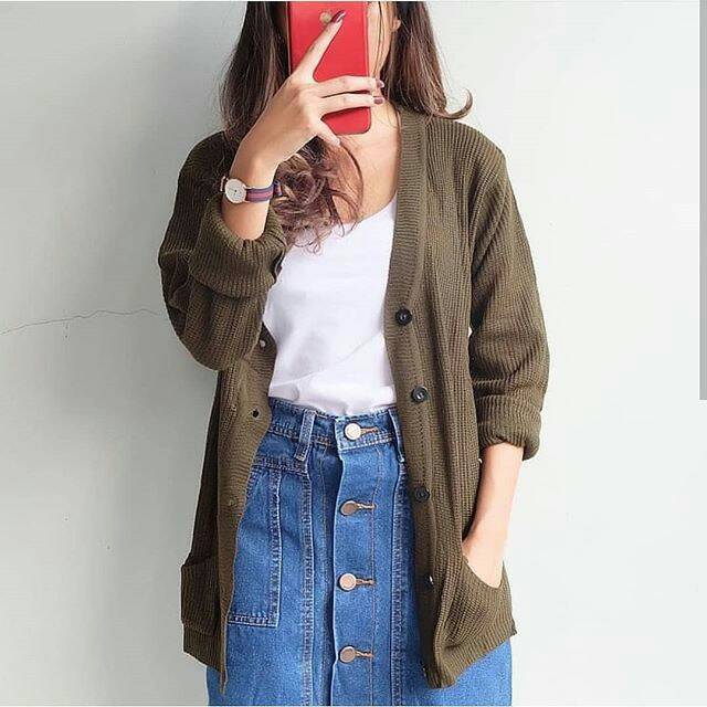  Cardigan  Rajut  Terbaru MERISSA OUTER CARDY Shopee 