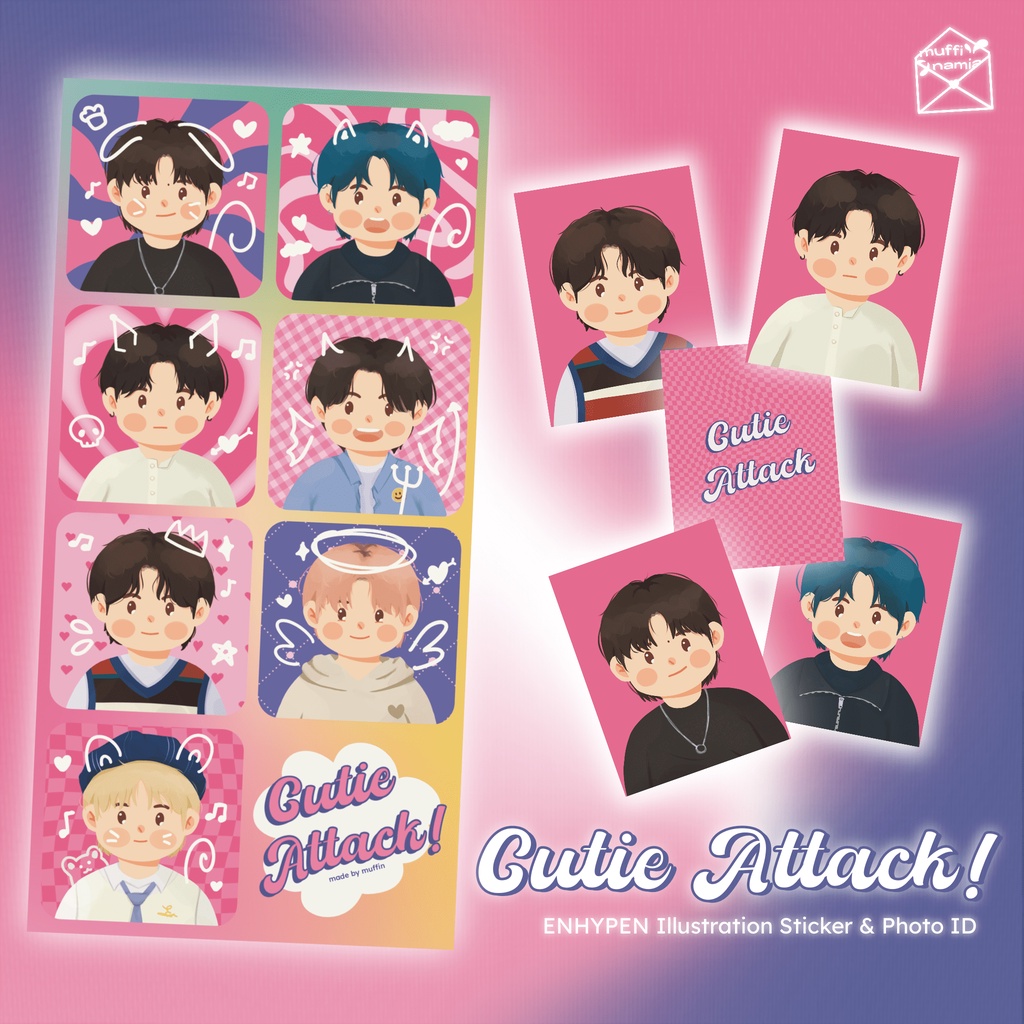 

Enhypen Cutie Attack! (Photo ID/Sticker Sheet)