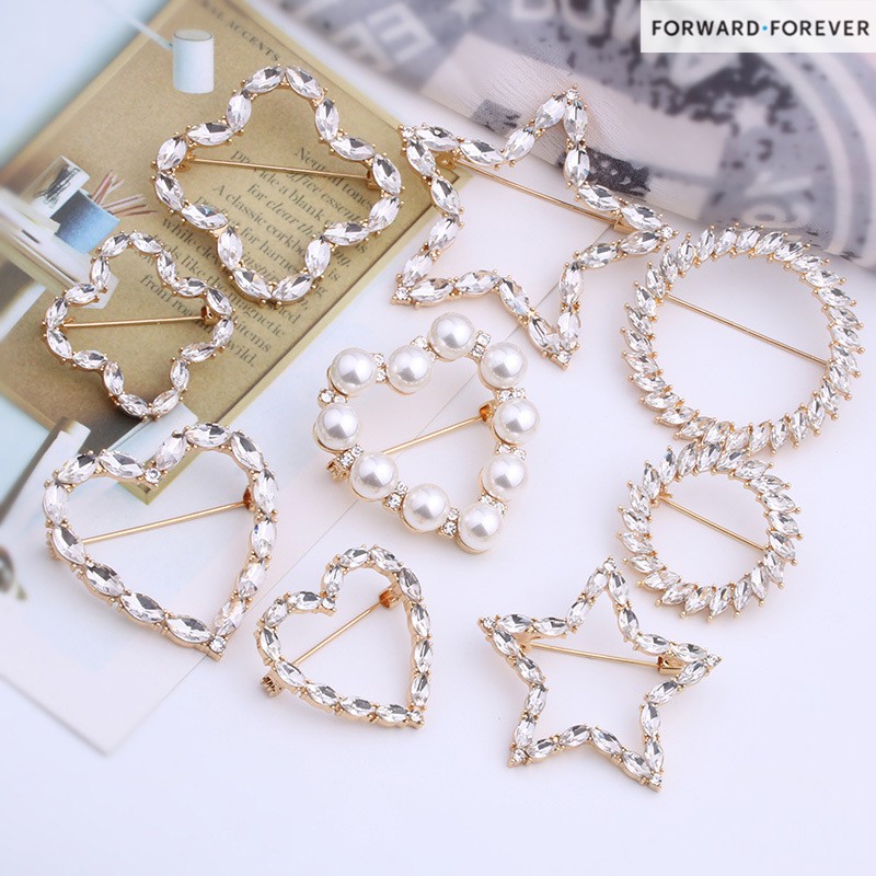 Fashion Perhiasan Syal Mutiara Gesper M40035
