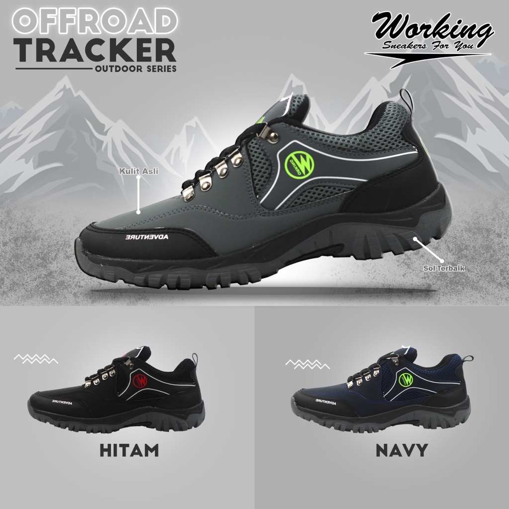 Sepatu Gunung Working G-02 // Sepatu Adventure // Sepatu Hiking Low