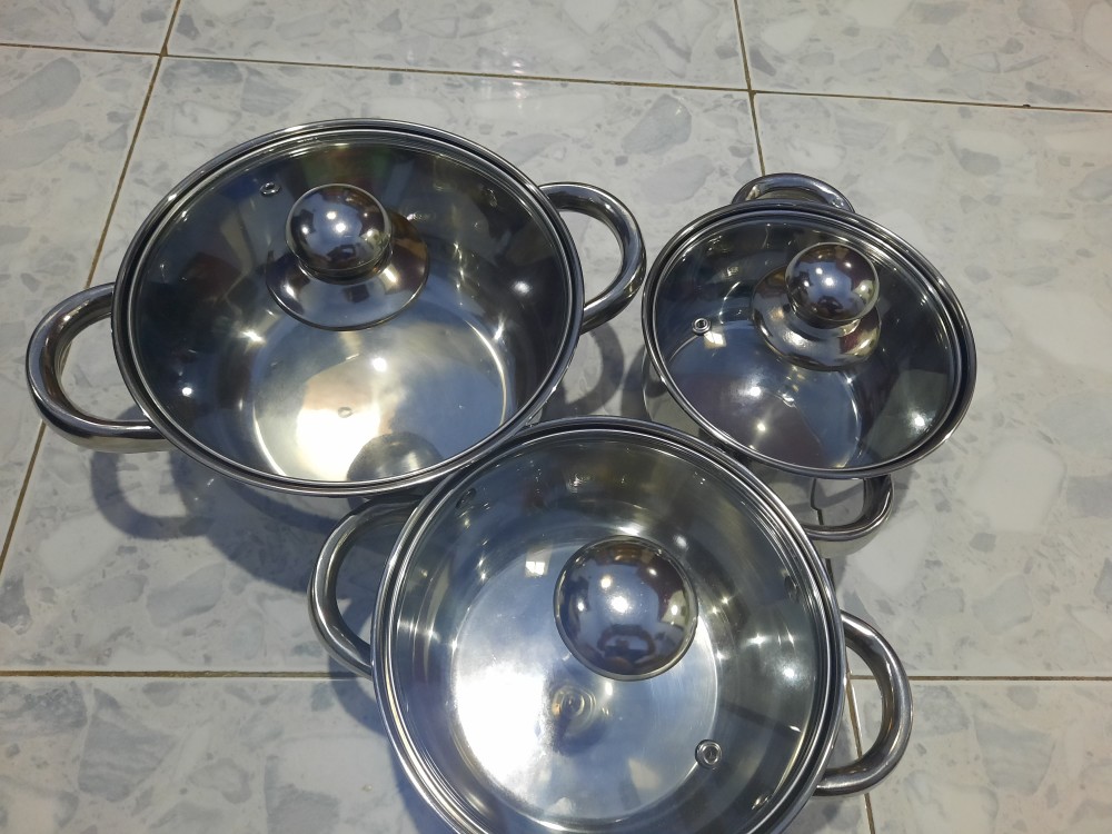 Bistro Bo-1606ss 3 Set Panci Stainless