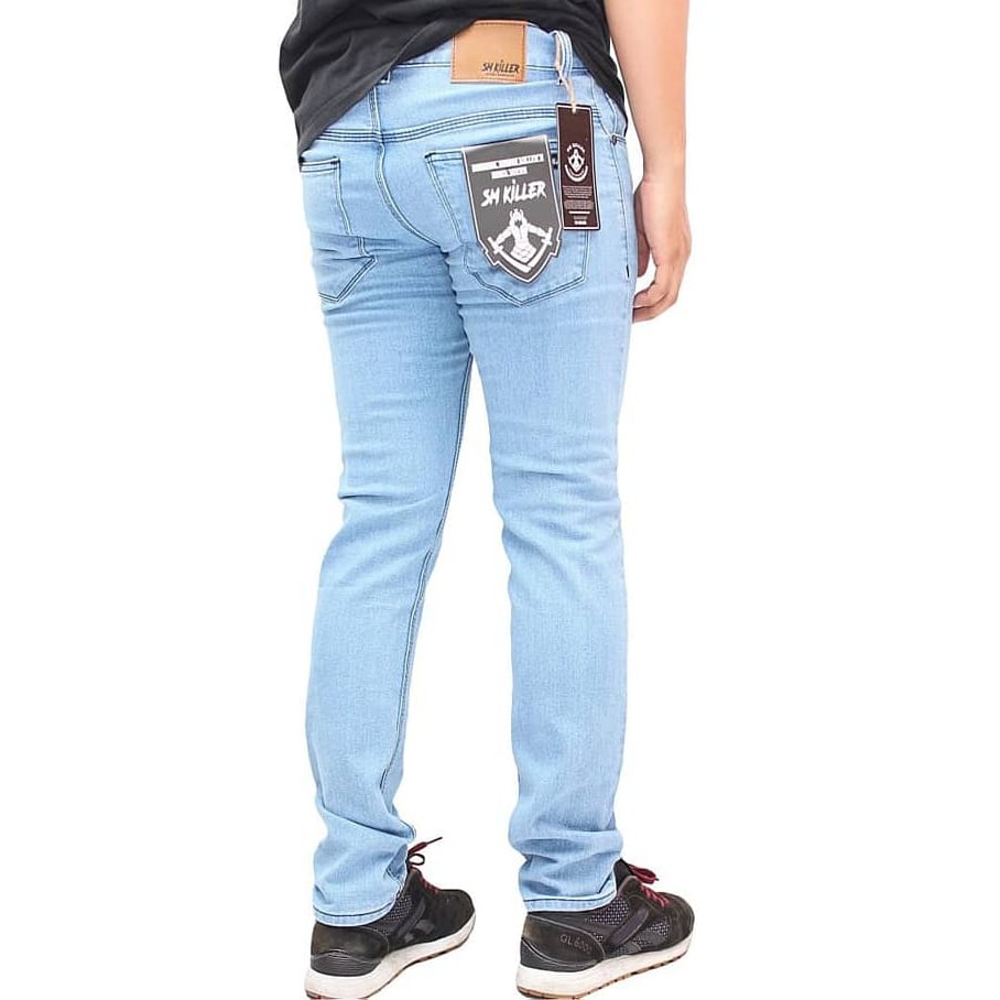 Celana jeans pria slimpit Terbaru celana jeans pria pensil strech slimfit skinny Celana levis hitam