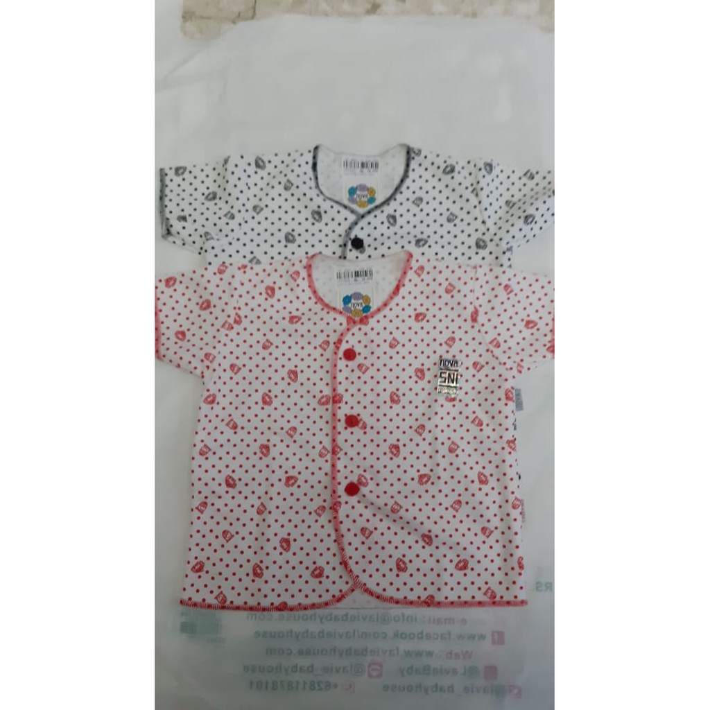 Nova Baju Baby Tangan Pendek bayi newborn 0-3m