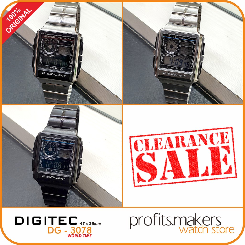 DIGITEC DG 3078 / DG-3078 / DG3078 Watch Jam Tangan ORIGINAL