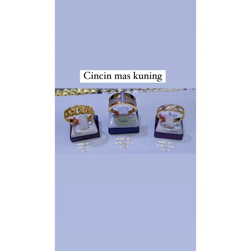 cincin model rantai kombinasi