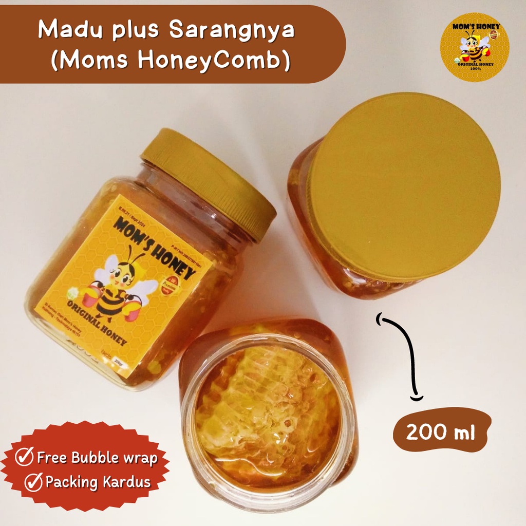 

[200 gram] Madu sarang By Moms Honey - Moms HoneyComb Asli
