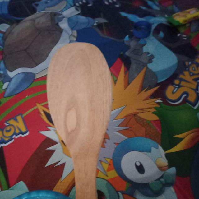 Centong / Sendok Nasi Kayu Mahoni Ukuran Sedang / Centong Media Lukis