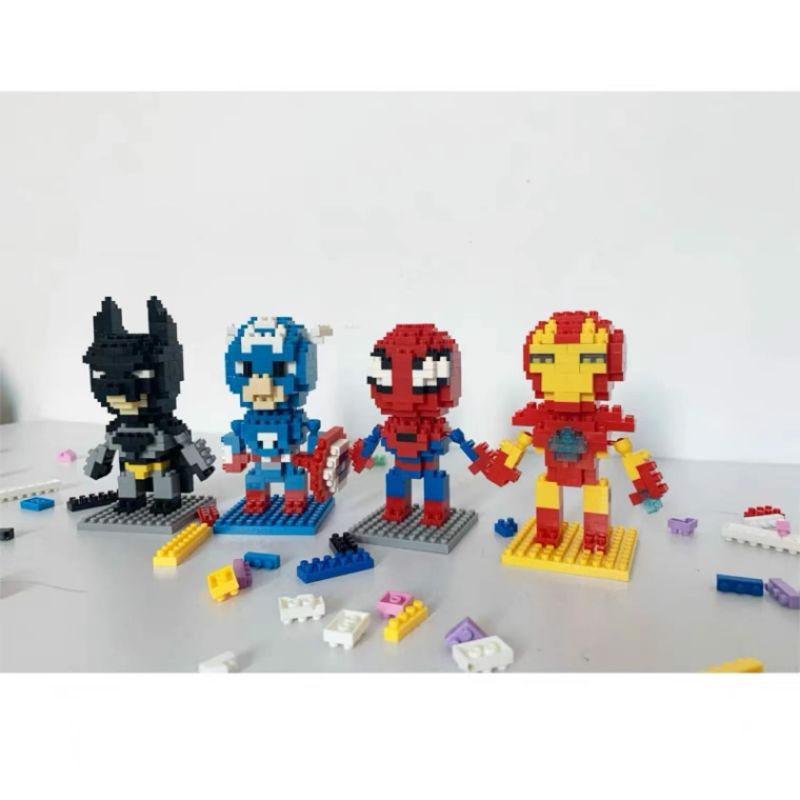 Mainan Blok / Building Blocks / Mainan Balok 3D Super Hero