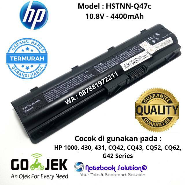 Jual Replacement Battery Baterai Laptop Hp 1000 Series Indonesia Shopee