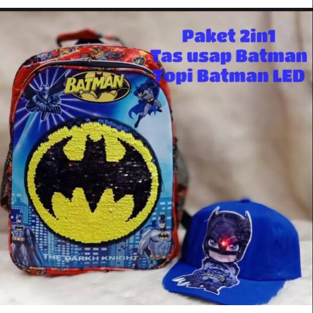 Tas batman tas kapten marvel tas batman rangsel anak Tk atau paud