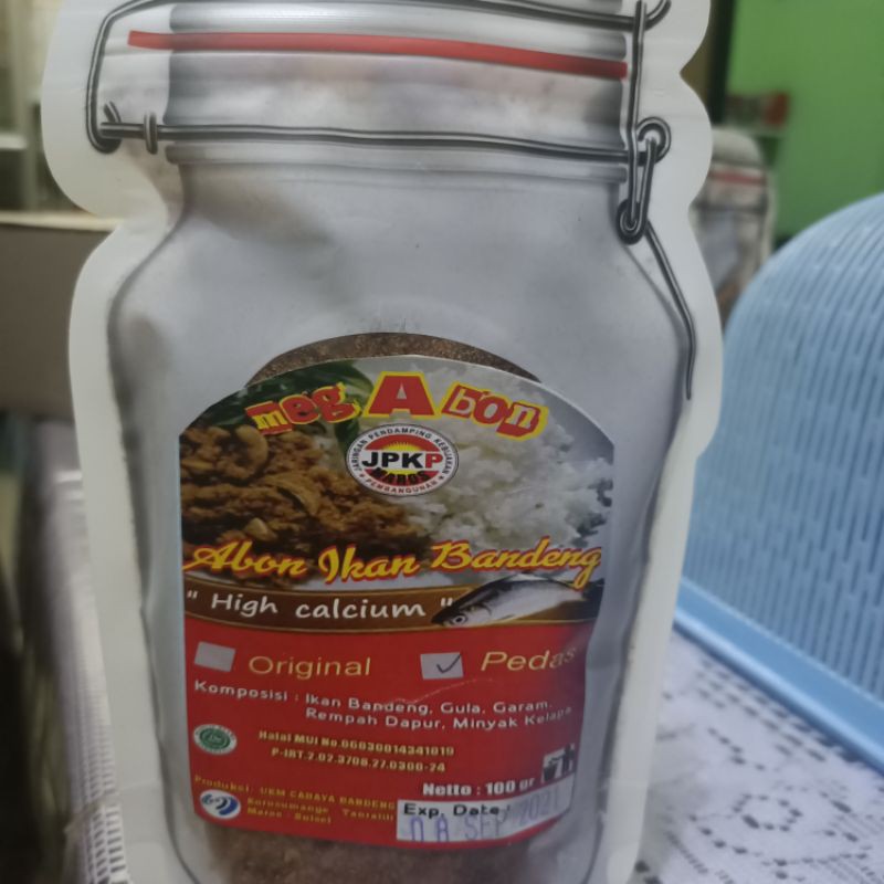 

Abon ikan bandeng rasa pedas