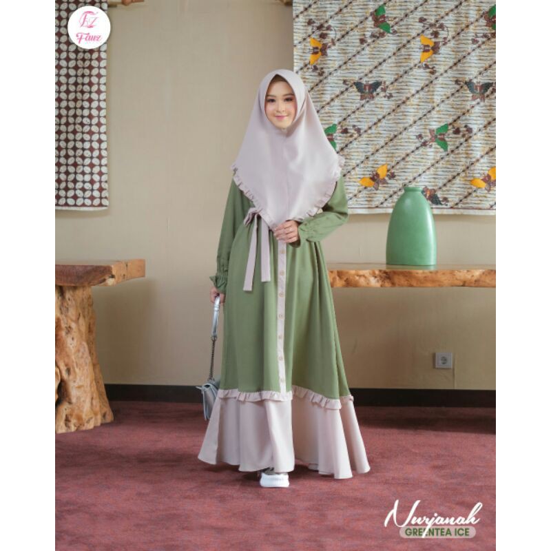 GAMIS SIMPLE NURJANAH DRESS BY FAUZ HIJAB