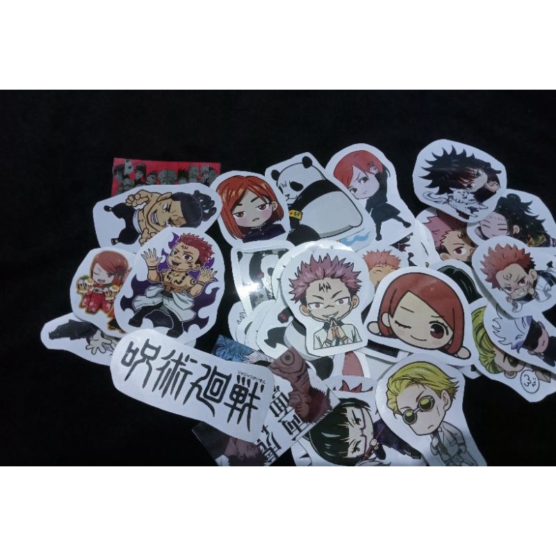 

Stiker Anime Jujutsu Kaisen 50 pcs Sticker cutting Laminasi