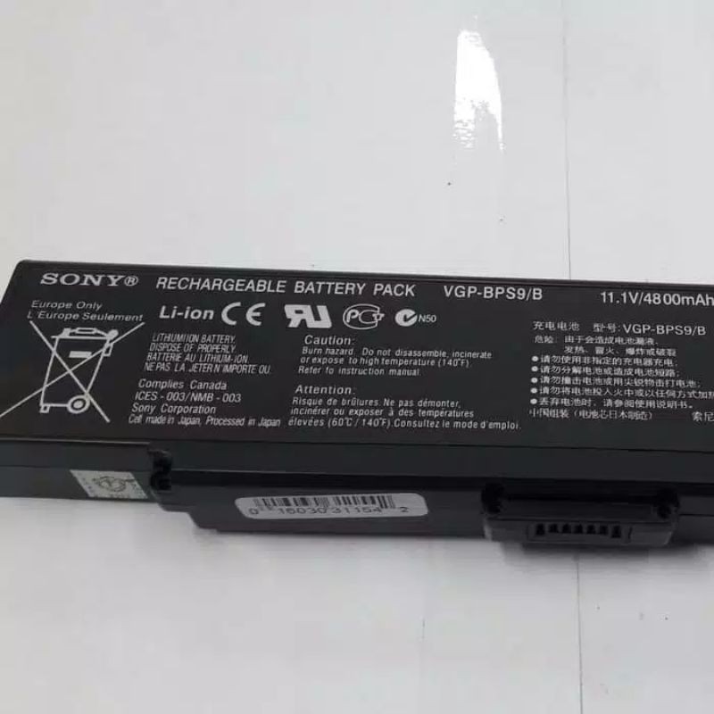 Baterai Sony BPS-9 Black  di kirim instan