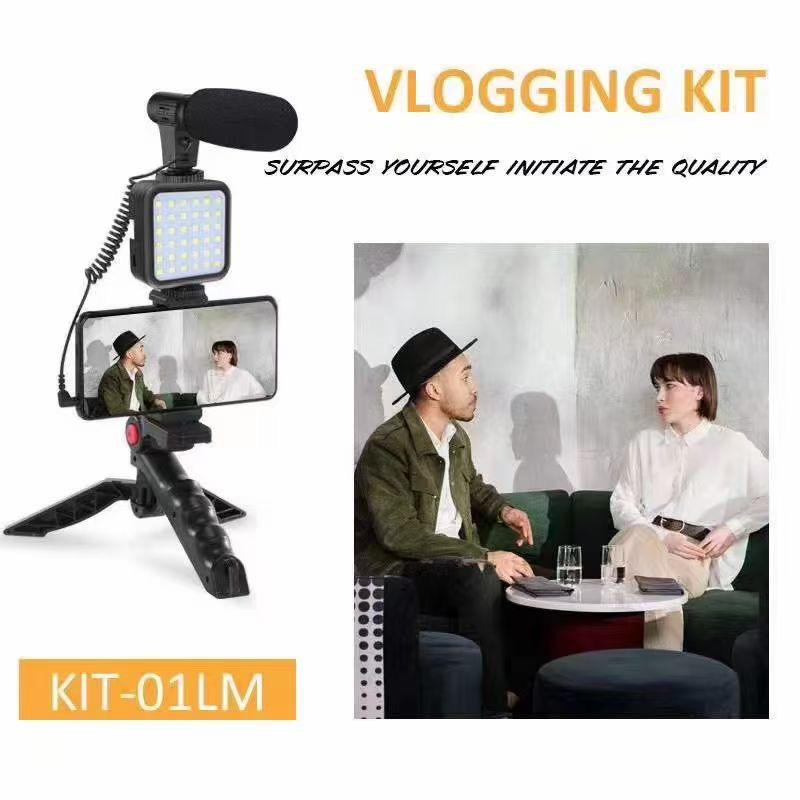 KIT-01LM (SATU) Vlogging Kit Combo 5 Item for Video Vlogging