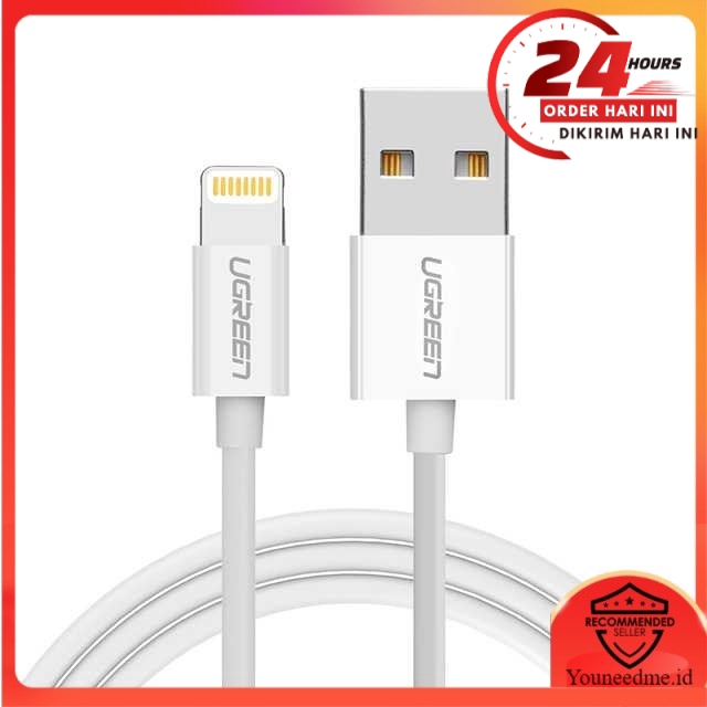 [TM] UGreen Kabel Charger Lightning 2.4A 2 Meter - US155